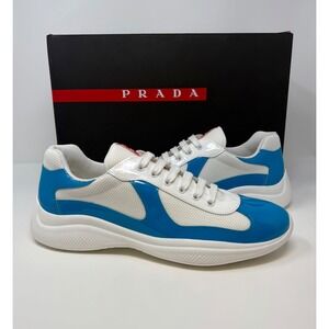 Prada Americas Cup Sneaker Light Blue Size 10 US 9 UK